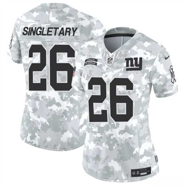 Womens New York Giants #26 Devin Singletary 2024 F.U.S.E Arctic Camo Salute To Service Limited Stitched Jersey Dzhi->new york giants->NFL Jersey